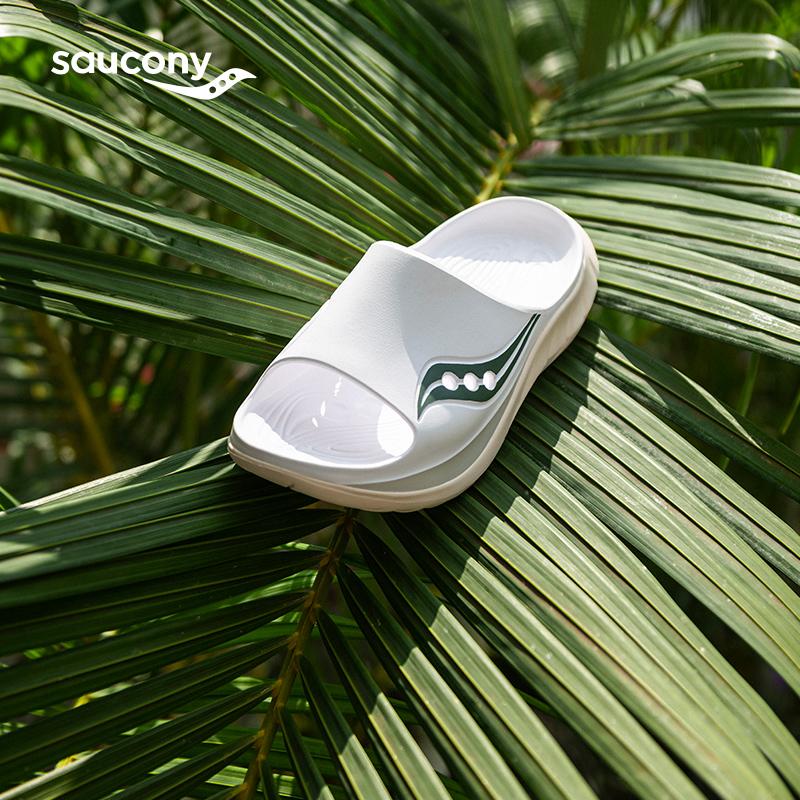 Saucony Bestselling Relaxing Sports Silent Non-Slip Odor-Resistant Anti-Chafe Quick-Dry Antibacterial Massage Slide Sandals Unisex Sandals S28903-4