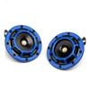 2Pcs/Set Universal Hella 12V 115DB Electric Blast Tone Air Horn Kit (Blue)