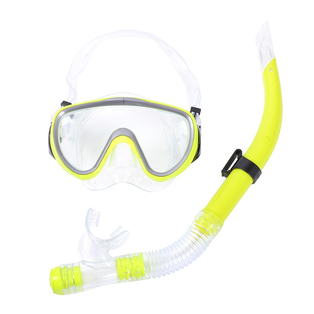 Professional Diving Mask Snorkels Set Waterproof Goggles Glasses Easy Breath Tube Set Diving Equipment
