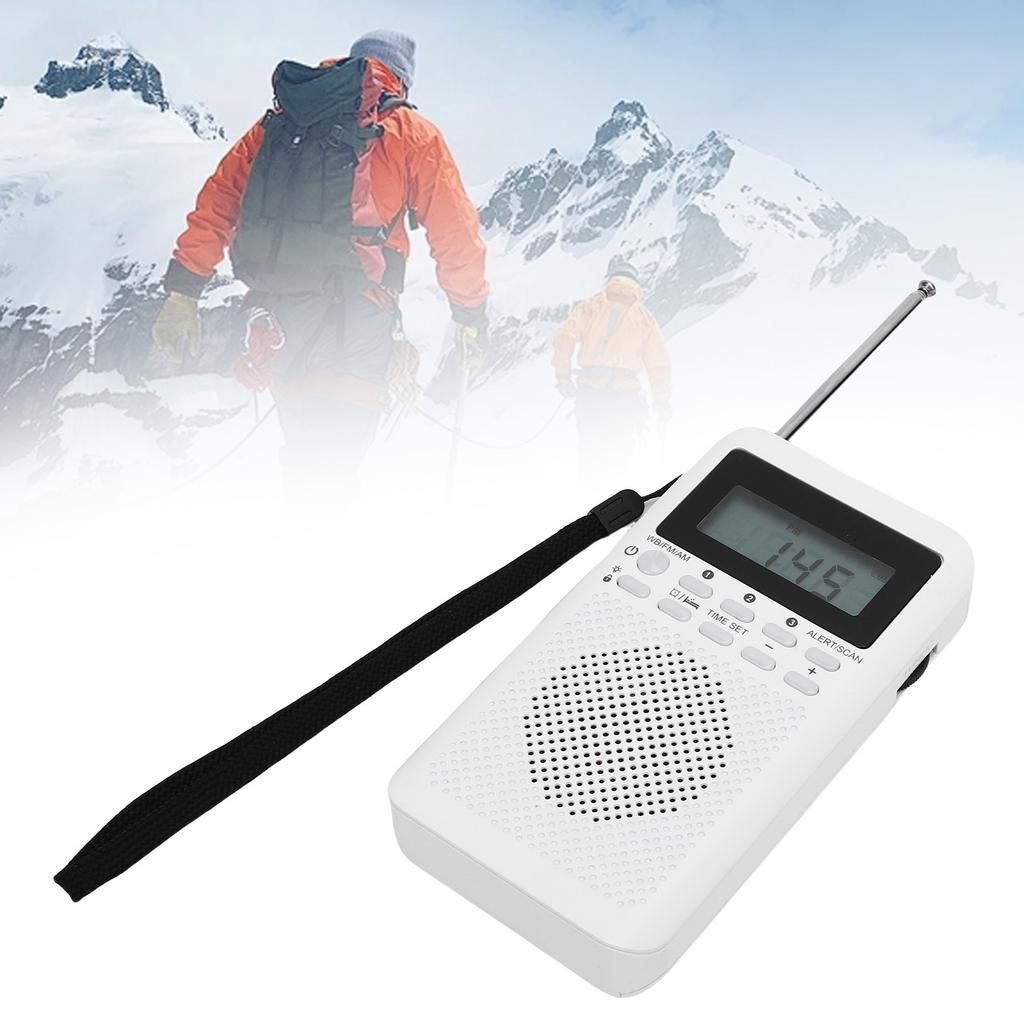 Micro Radio Portable Handheld AM FM WB Multiband for Indoor Outdoor Emergency Use Battery Powered
