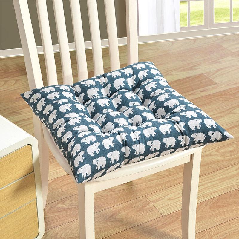 Stylish And Cozy Chair Cushion Pad With Tie-up For Living Room And Bedroom