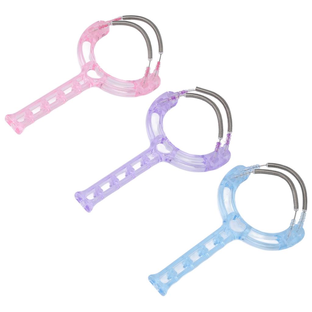 3PCS Facial Hair Removal Spring Handheld Face Epilator for Women Eyebrow Chin Cheek Mustache Upper Lip