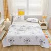 Botanical Leaves Summer Quilt Modern Simple 100% Cotton Air Conditioning Quilted Quilt Home Sofa Travel Camping Thin Blanket