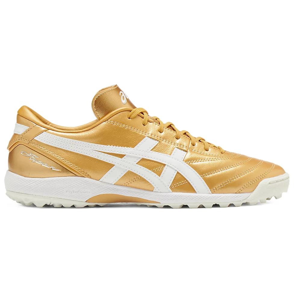 Asics C3 FF TF Sportovní pohodlné fotbalové boty Unisex fotbalové boty Zlaté 1113A032-200