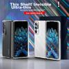 Yisika Foldable Phone Case for OPPO Find N, 5G Full Protection Shockproof Ultra-Thin Transparent Cover, Simple Hard, JK129 White