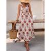 New Women'S Clothing Daily Temperament Elegant Casual Pure Desire Sexy Printed Jumpsuit Long Skirt Light Dress High-End Party Dress