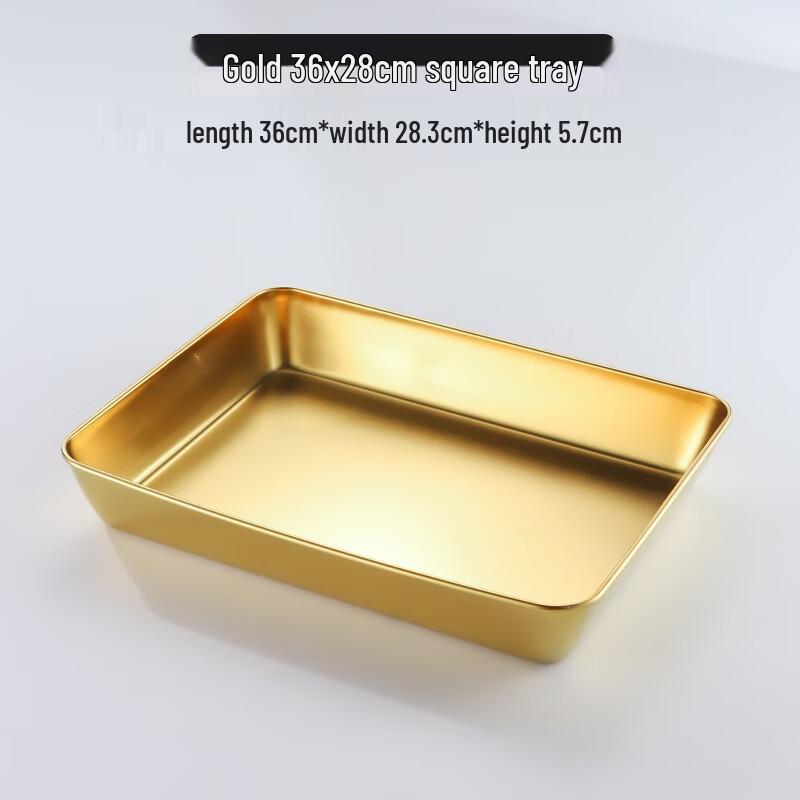 

Stainless Steel Rectangular Serving & Baking Tray with Lid