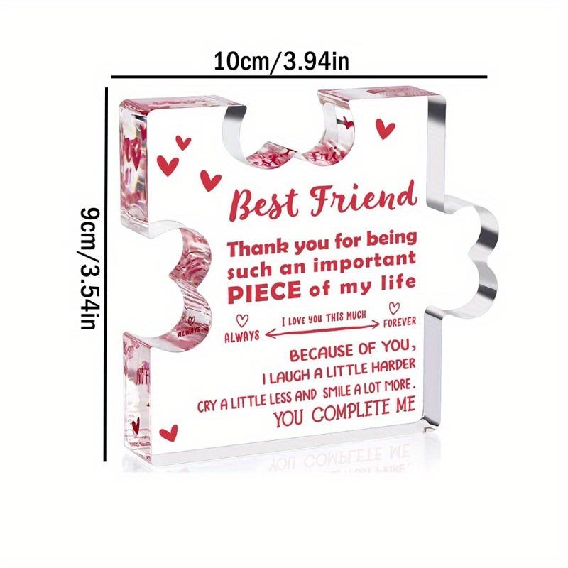 Eilcoly Friendship Gift - Acrylic Resin Keepsake for Best Friends & BFFs