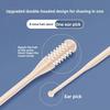 2 Pcs Hand-operated Rotary Double-sided Nose Hair Trimming Scissors for Men
