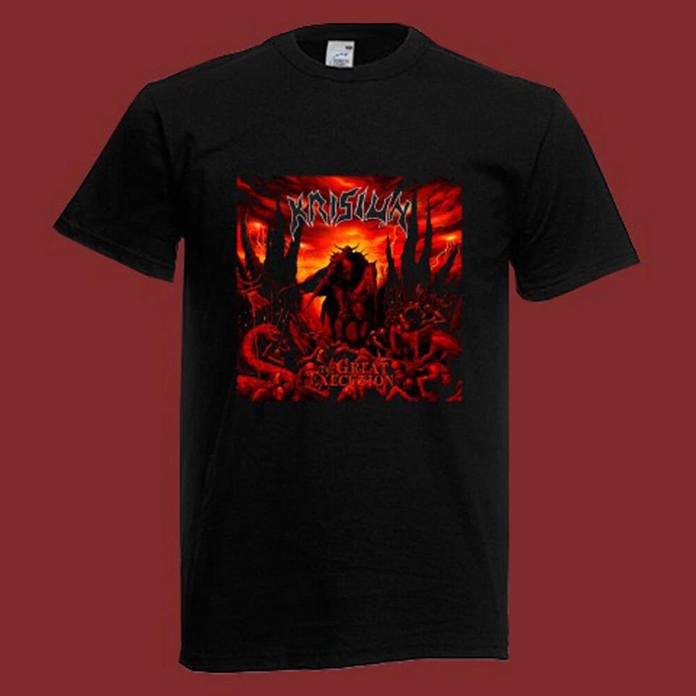 Krisiun The Great Execution Мужская Черная Размер S-5XL XL