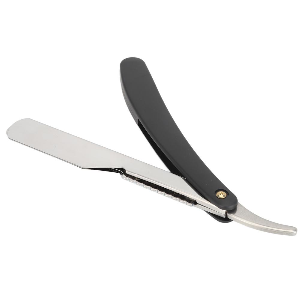 Vintage Manual Beard Knife Ergonomic Streamline Folding Holder Beard Trimmer Rack for Men