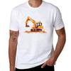 Excavator Tshirt Everyday Wear Basic Short Sleeve Top