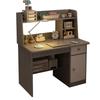 Multifunctional Desk and Chair Set with Integrated Bookcase – Compact Study Writing Table for Home or Student Bedroom