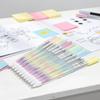 12 Pack Multicolor Gel Highlighter Pens Set Quick Dry Smooth Writing Markers for School Office Art Drawing Creative Projects