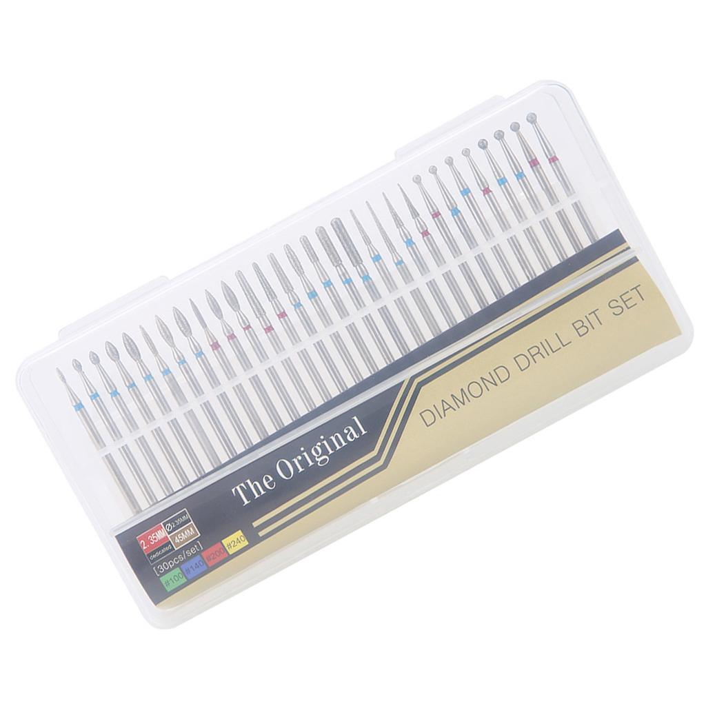 30Pcs/Set Diamond Drill Nail Bit Cuticle Dead Skin Clean for Nail Files Manicure Tools