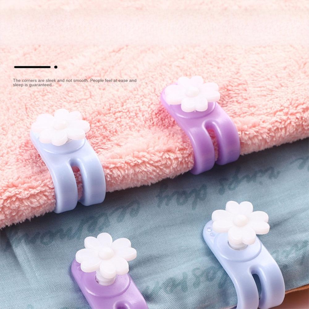 10PCS Anti-escape BedSheet Clips Plastic Blanket Buckles Quilt Fixator Grippers  Quilt Bed Cover