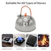 Camp Tea Kettle Stainless Steel Camping Kettle with 2*300ml Cups Anodized Aluminum for Outdoor
