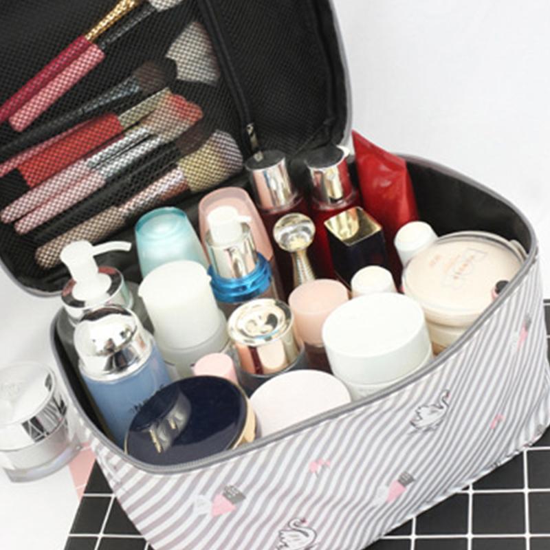 Waterproof Portable Women Makeup Bag High Capacity Toiletries Organizer Storage Cosmetic Cases Zipper Wash Beauty Pouch Travel