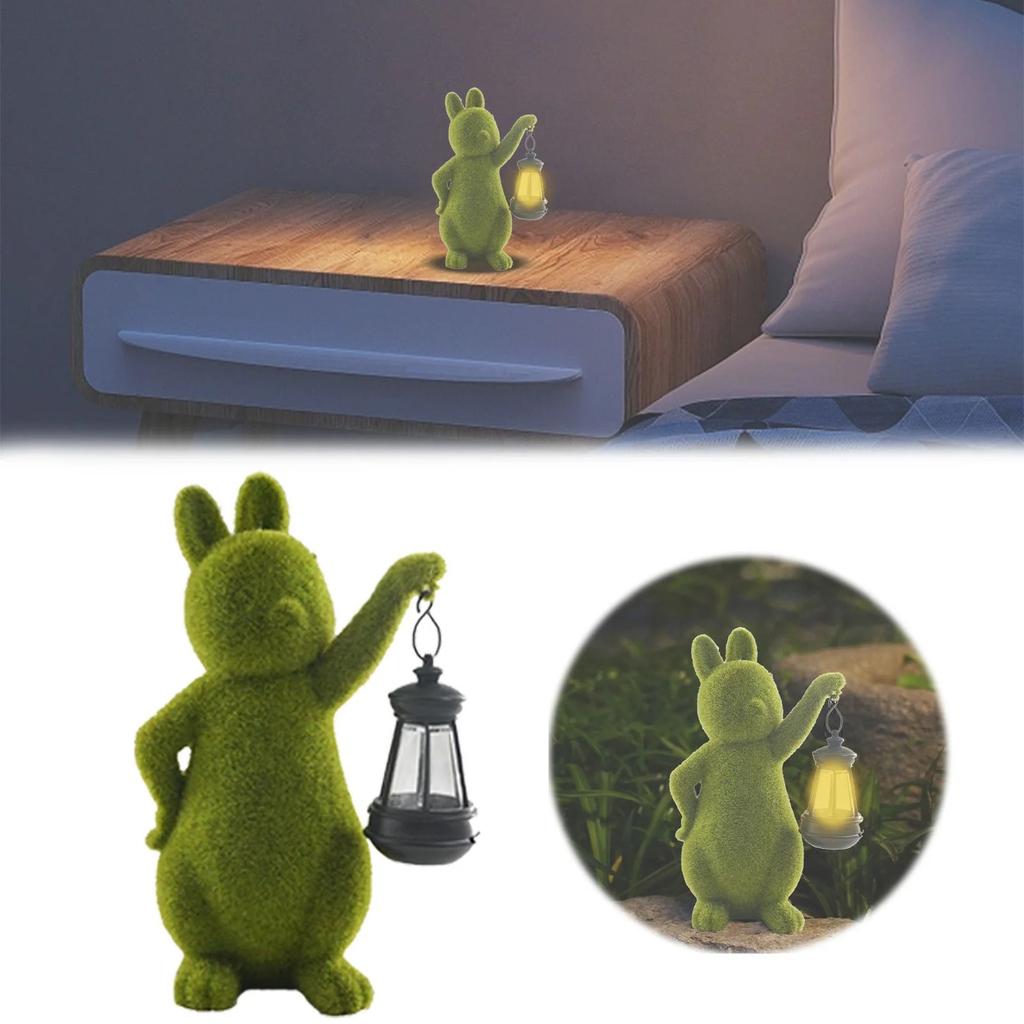 Solarlicht, Solar-Gartenstatue, Gartenkunst mit Solarlampe für Terrasse, Balkon, Hof, Garten