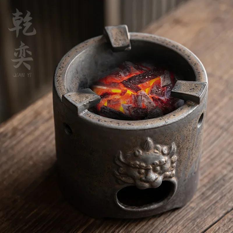 Stoneware Charcoal Stove Tea Brewing Pot Single Japanese Teapot Household Kung Fu Tea Teaware Large Capacity Tea Making Device