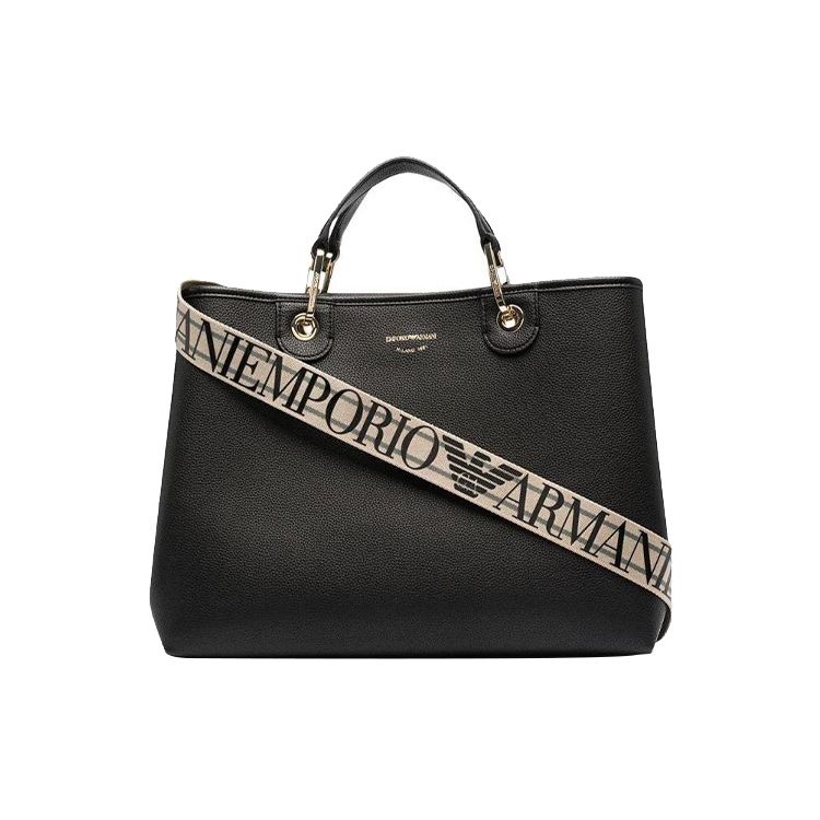 

Emporio Armani Classic Vintage Letter Logo Commuter Large Capacity PU Tote Bag Shopping Bag Shoulder Handbag Women tote bags Black Y3D165-YFO5B-85218 Basic Set (Bag+Dust Bag)