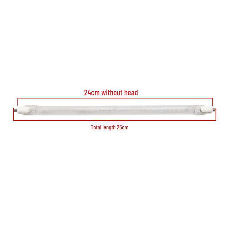 Frosted Halogen Heating Element Tube - 400W Electric Heater Accessory for Fire Pits
