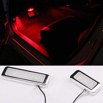 12V Romantická LED lampa pro atmosféru interiéru auta Osvětlení podlahy