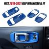 Interior Door Handle Bowl Trim Cover Accessories For Jeep Wrangler JLU JT 2018+