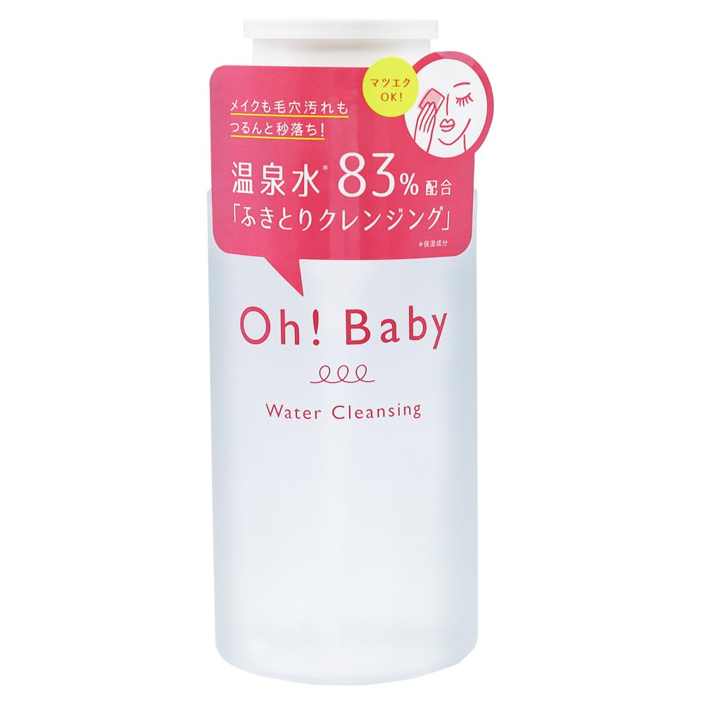 House of Rose Oh! Baby Water Cleansing Wipe-Off Cleanser, AHA, Hot Spring Water Ingredients, 290mL