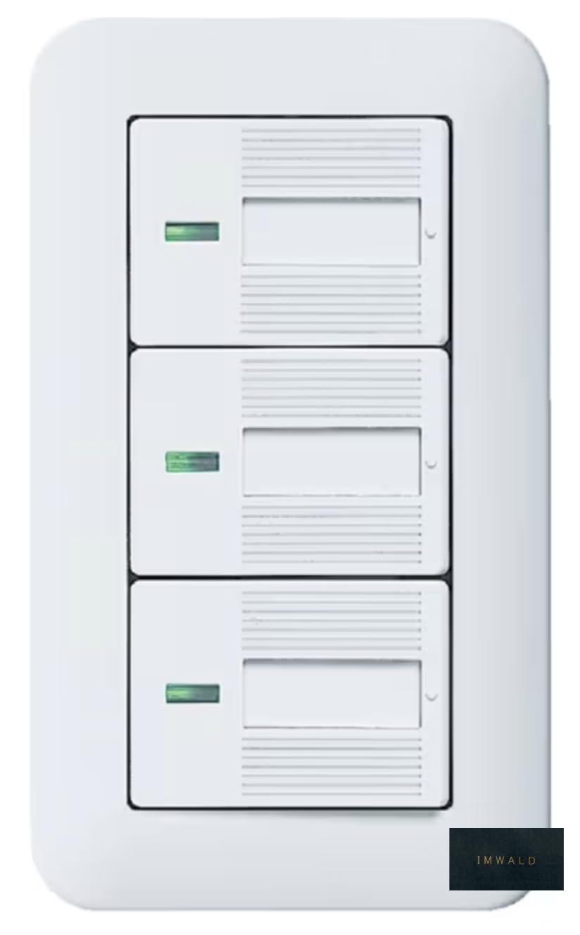 Panasonic Cosmo Wide 21 Recessed Firefly Triple Switch B WTP50513 WP