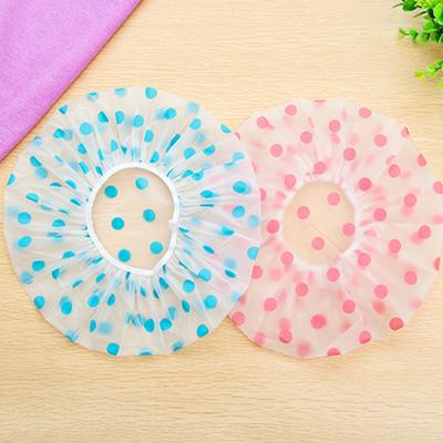 1/2/3PCS Shower Women Bathroom Hotel Home Shower Bathing Hair Elastic Caps Hats Spa Hair Salon Bonnet Waterproof Hair Cover