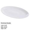 Elegant White Ceramic Oval Fish Plate