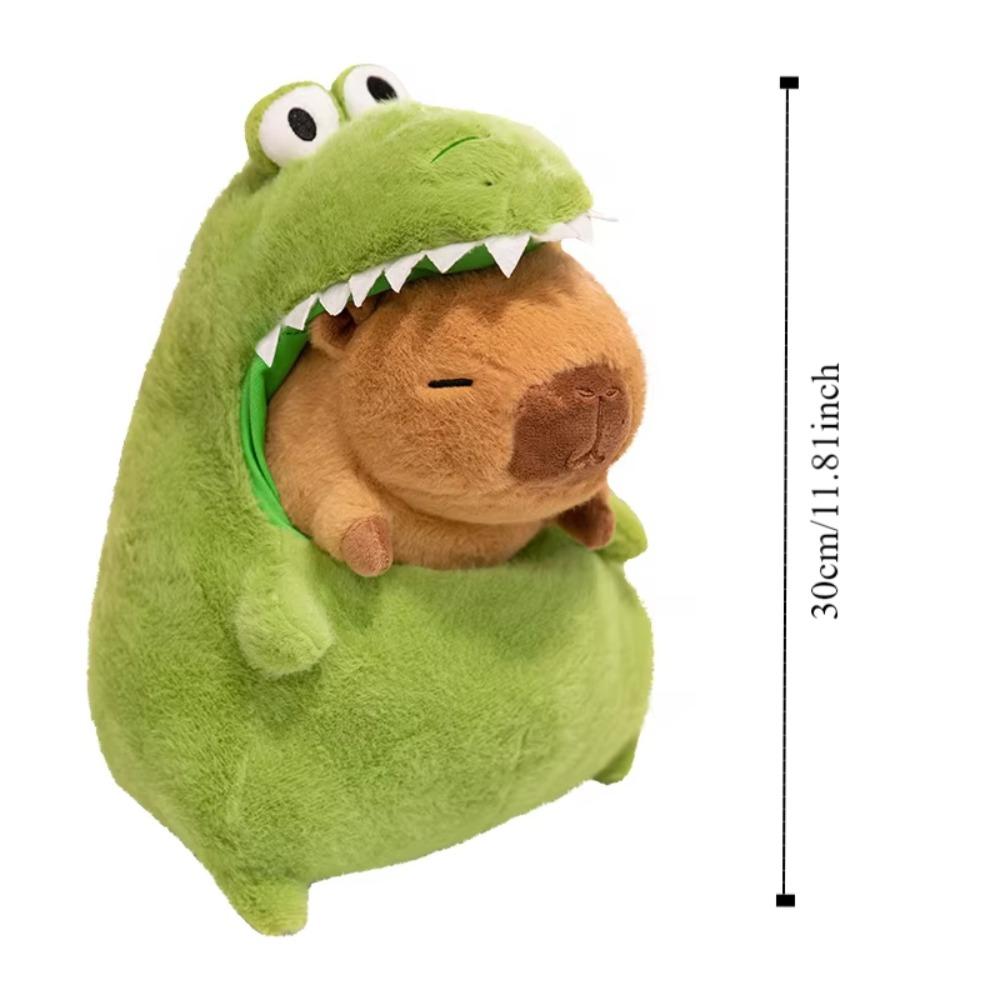 30/40cm Crocodile Capybara Plush Toy Cartoon Capybara Green Crocodile Doll  Birthday Gift