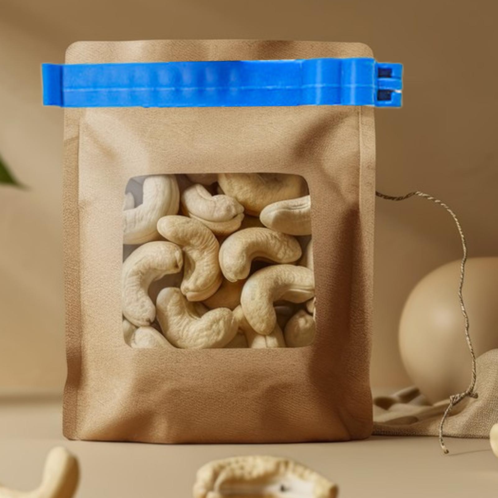 

Bag Clips For Food Alligator Kitchen Clips Bag Clamps Heavy Duty Clamp Air Tight Seal Food Storage Kitchen Gadgets For Snack синій