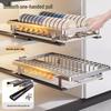 Handun Foldable Drawer Kitchen Dish Storage Rack