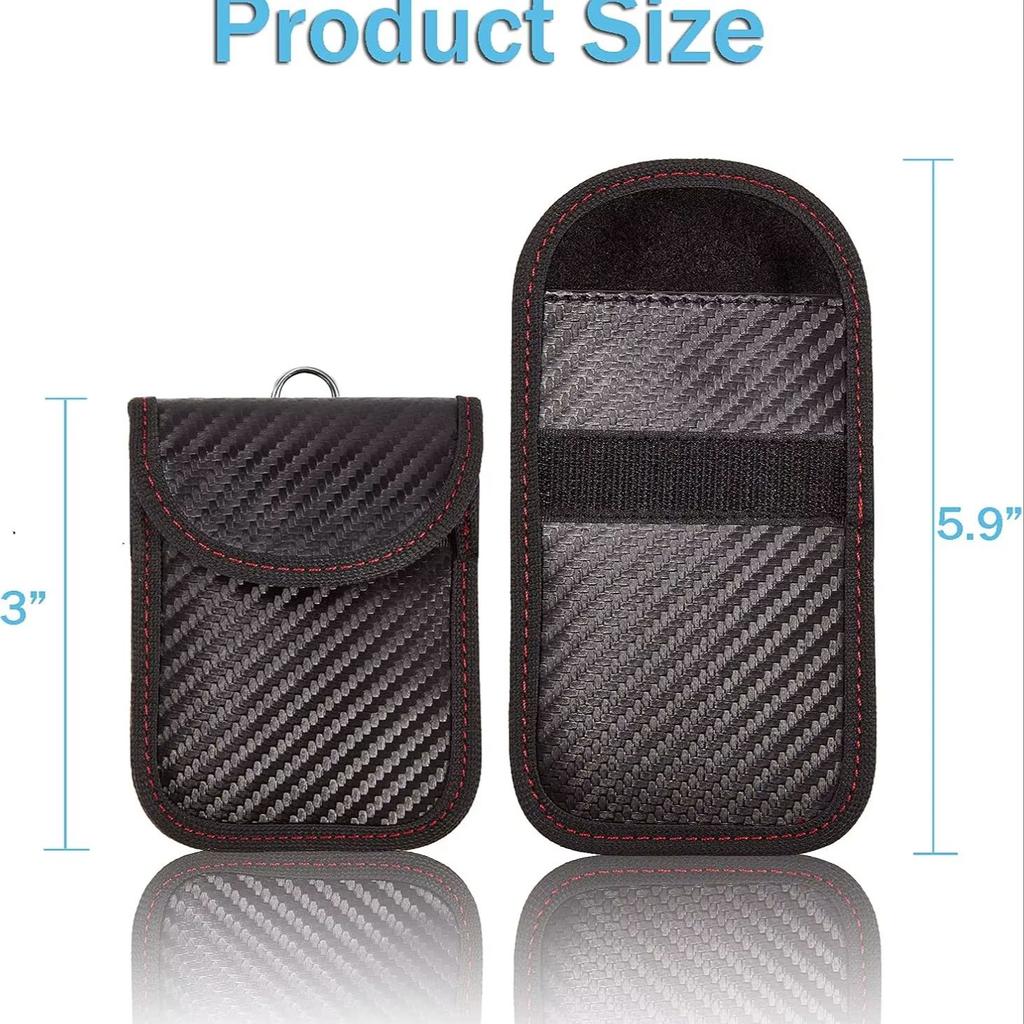 Car Key Fob Block Signal Anti-Theft Fob Case, Car RFID Signal Blocking Holder, Pouch for Car Keys, Key Fob Protector