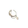 Trendy Retro Pearl Tassel Open Ring for Women