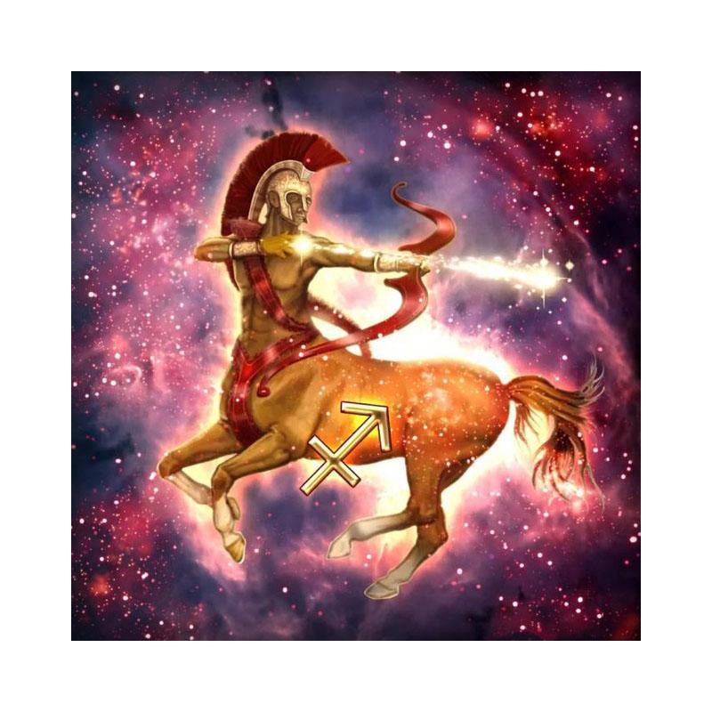 Peinture diamant 5D, cercle complet, mosaïque de dessin animé, peinture en cristal, Constellation, Art, décoration de salon et de chambre à coucher