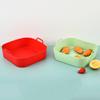 Square Silicone Bakeware Reusable Pizza Fried Chicken Air Fryer Food Grade Accessories