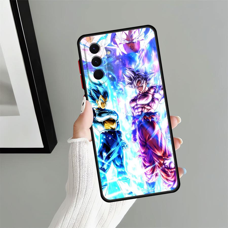Dragon Ball Goku Vegeta Back Phone Cover Case for Samsung Galaxy A54 A24 A21s A73 A22 A34 A53 A52 A56 A25 A26 A35 A36