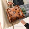 Handbag New Fashionable Texture Bag European and American Embossed Shoulder Bag Large Capacity Premium Feeling Bucket Bag for Women