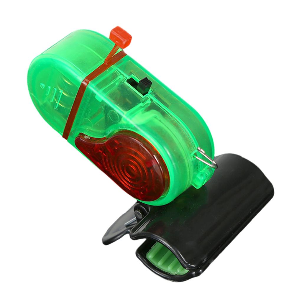 Wędkarski Alarm Brań Wielokątny Regulowany Elektroniczny Wskaźnik Alarmowy Wędkarski z Dźwiękiem i Światłem dla Większości Wędzisk