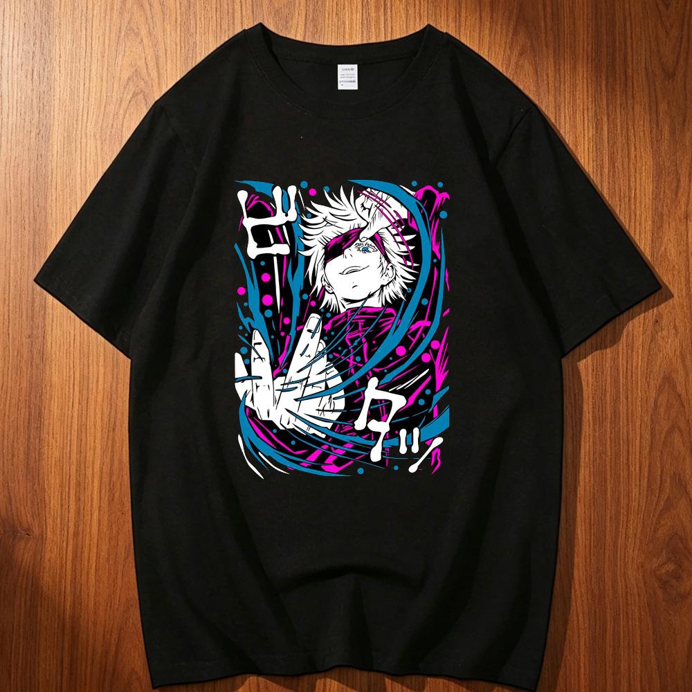 Jujutsu Kaisen Cotton Top Tees Teen Gothic Streetwear Anime Comfortable Tshirt Digital Y2k Grunge Graphic 2000s Aesthetic