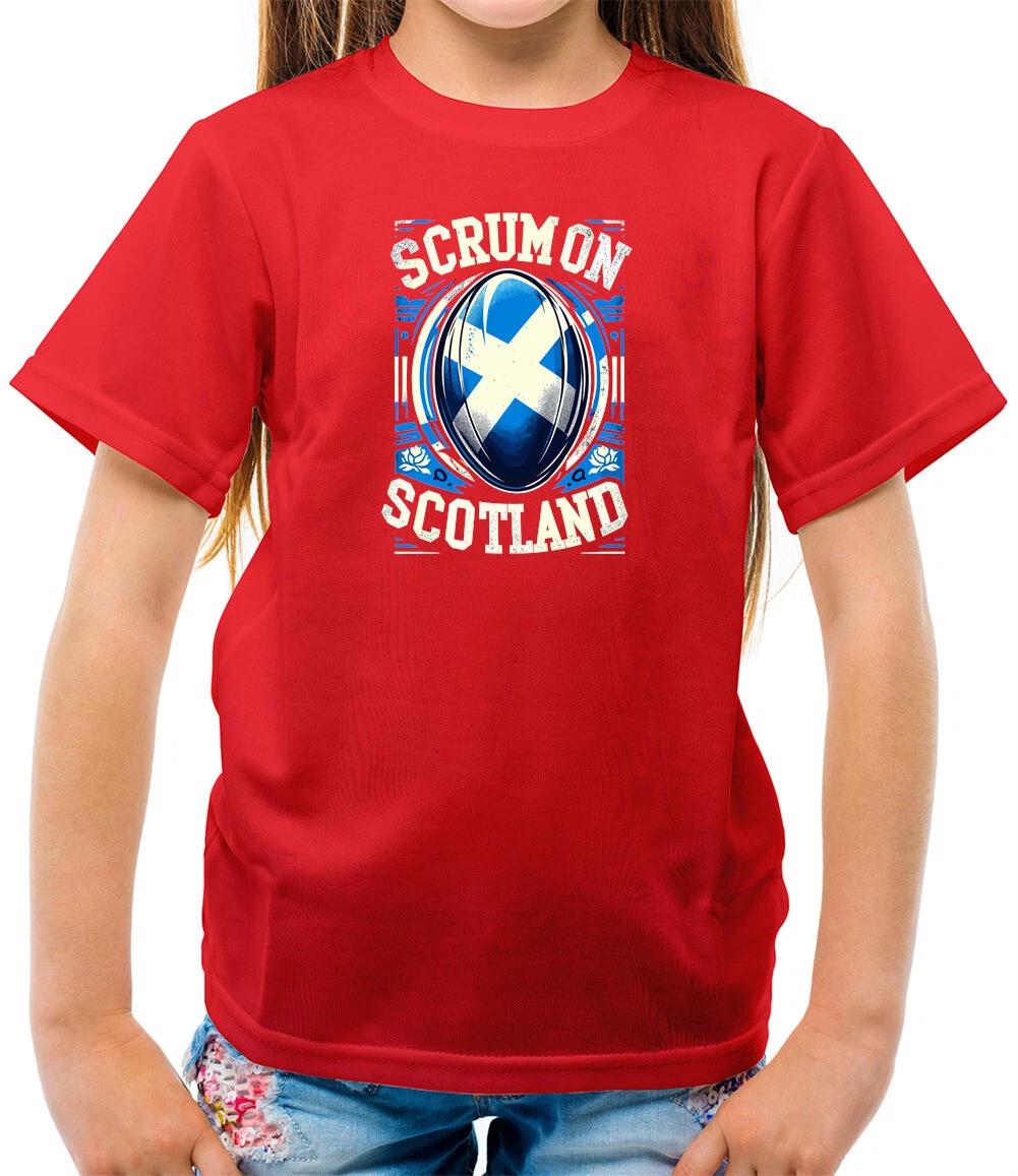 

Scrum On Scotland - Kids T-Shirt - Rugby League Nations Union 6 Six Fan 160