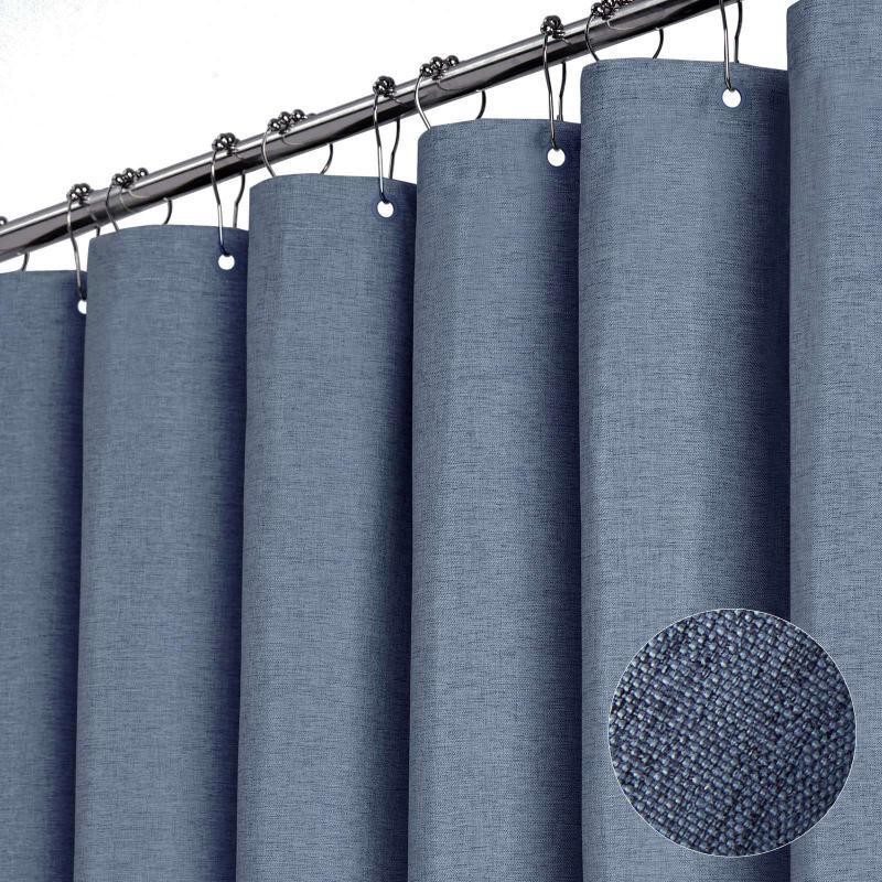 Xihe Imitation Linen Thickened Shower/Partition Curtain 1.5m W x 1.8m H