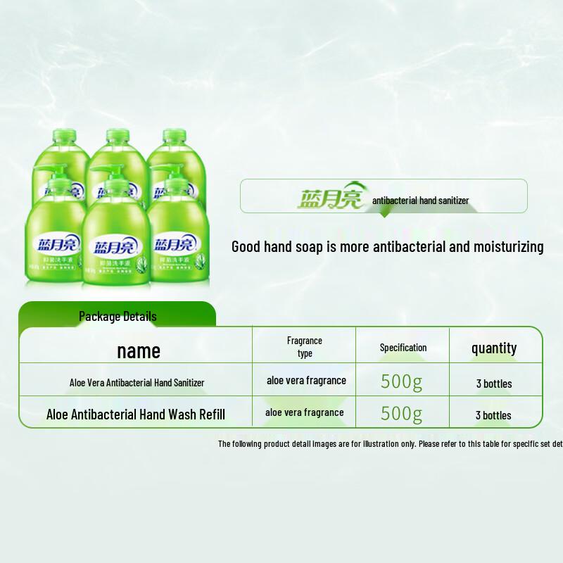 Blue Moon Aloe Vera Antibacterial Hand Soap 3-Pack Set