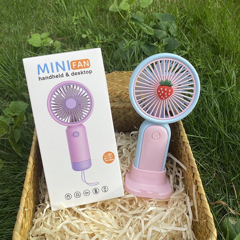 USB Rechargeable Mini Handheld Portable Fan - Compact & Minimalist Design for Summer.