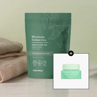 Eoseongcho Cica Quick Calming Pad [Refill Pack] + Eoseongcho Cooling Cream 8ml Additional Gift