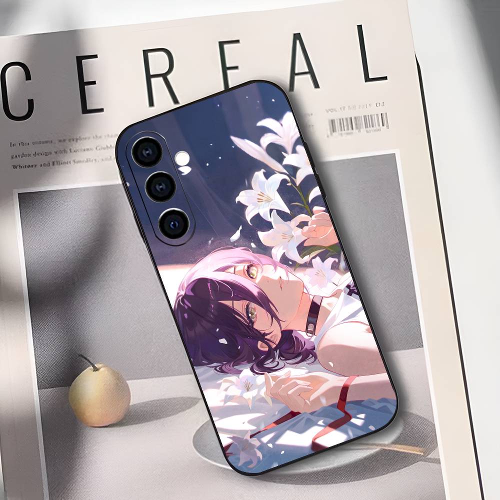 R-Reze C-Chainsaw Man Phone Case Silicone Soft For Samsung Galaxy A73,A72,A71,A70,A53,A52,A51
