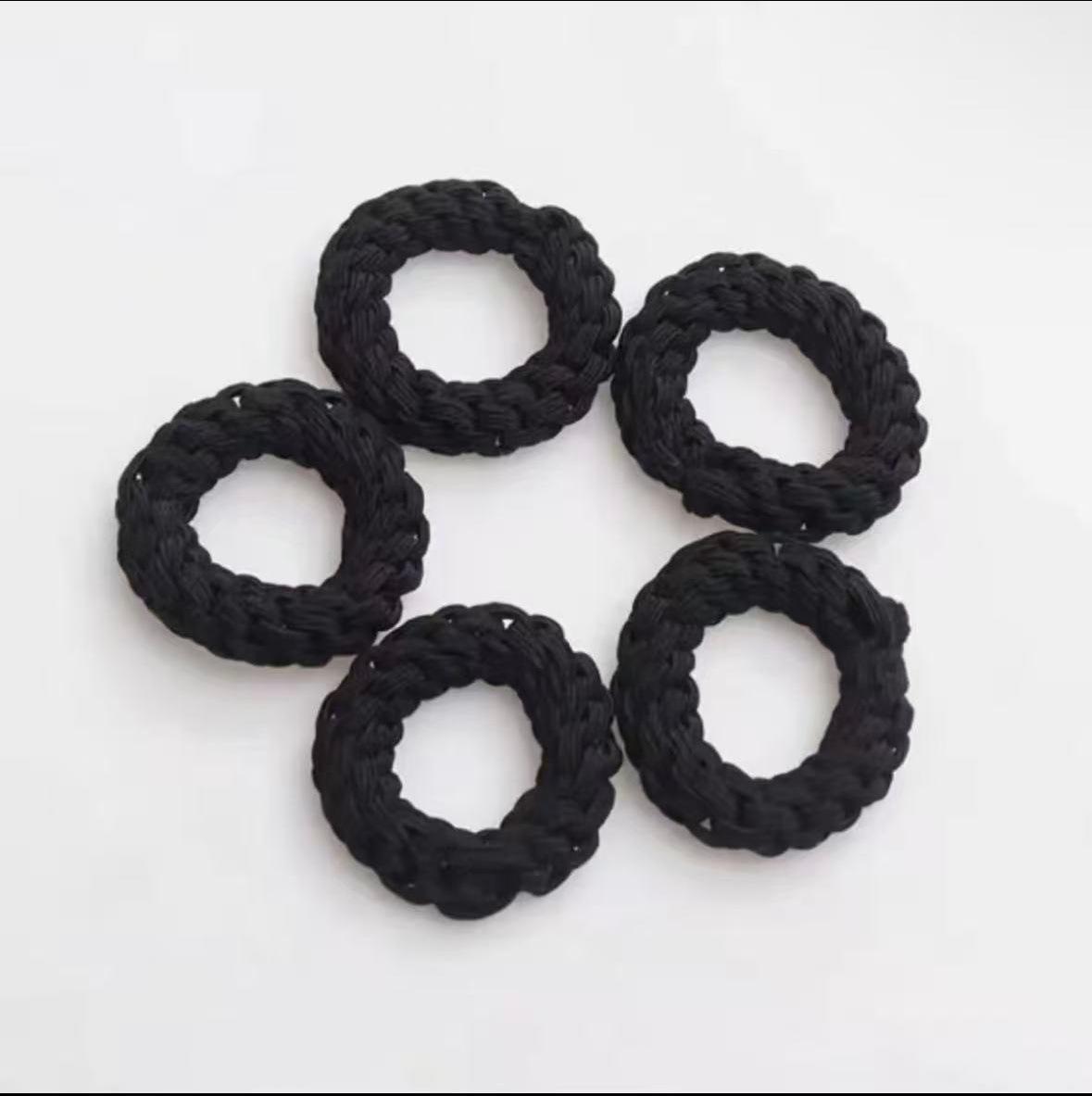 Korean Style Thick High Elasticity Hair Ties for Women: Non-Damaging Hair Accessories Perfect for High Ponytails.